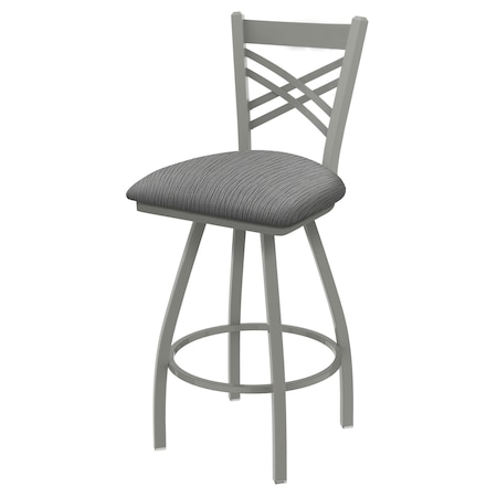 Holland Bar Stool Co 36" Swivel Bar Stool, Nickel Finish, Graph Seat 82036AN020